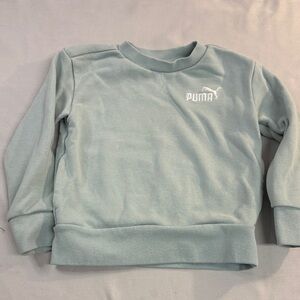 Puma - 2T Kids Sky Blue Sweatshirt with kangaroo pocket